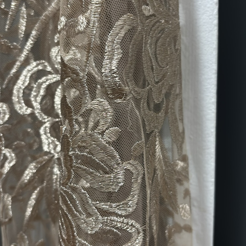 David Meister Gold Floral Maxi Dress - Picture 11 of 13